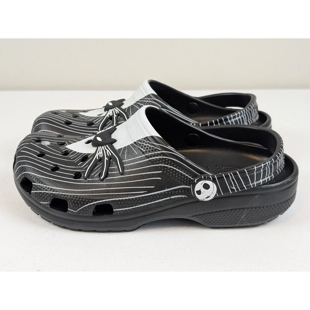 Crocs Nightmare Before Christmas Jack Skellington Clogs Men's 9 Women's 11 New